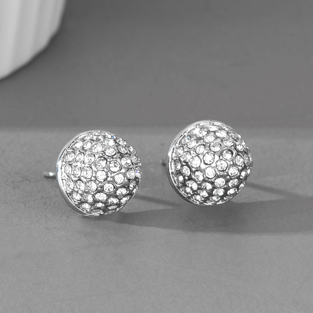 Novos brincos de celebridades da internet, modernos e criativos, com pedras cravejadas de discos geométricos, estilo Instagram_voghion.com