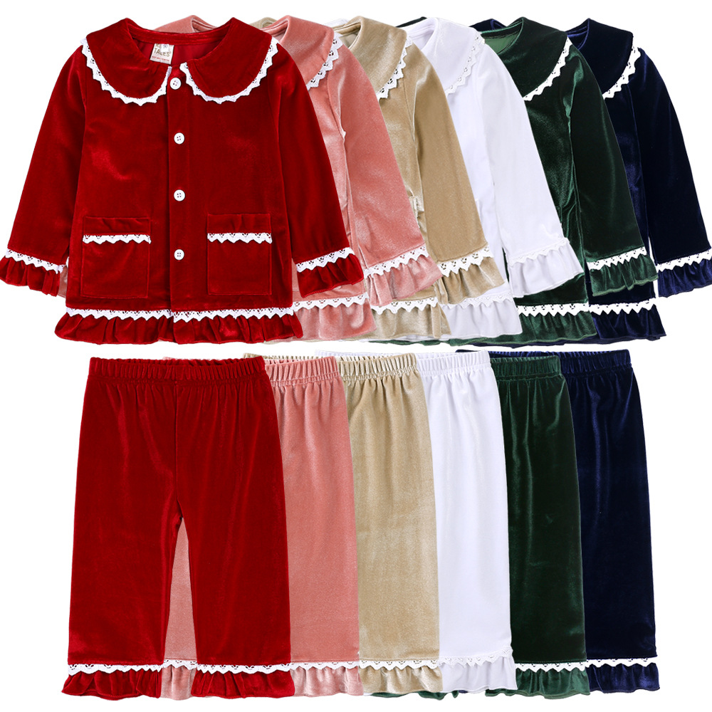 Children's velvet demi-season pijama for men and women
