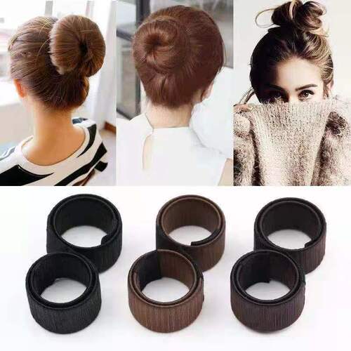 Ball-shaped hair iron, Korean style fluffy hairstyle, lazy hair curling wand, bud-shaped curling hair accessories, snap ring