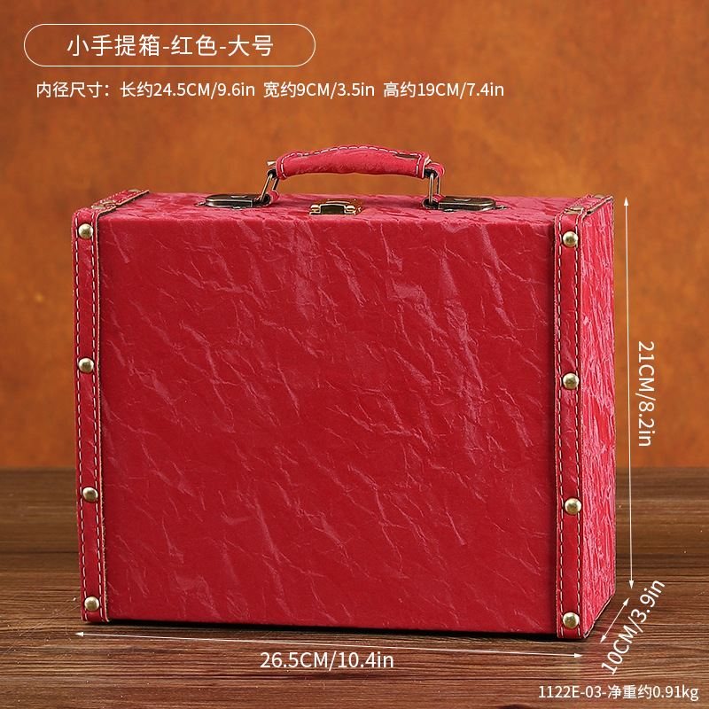 1122E-03 small suitcase-red-large size