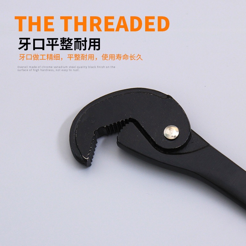 Llave multipropósito auto-apertada multifuncional de doble cabeza manual rápida gran apertura llave trinquete con resorte llave de ahorro de mano de obra