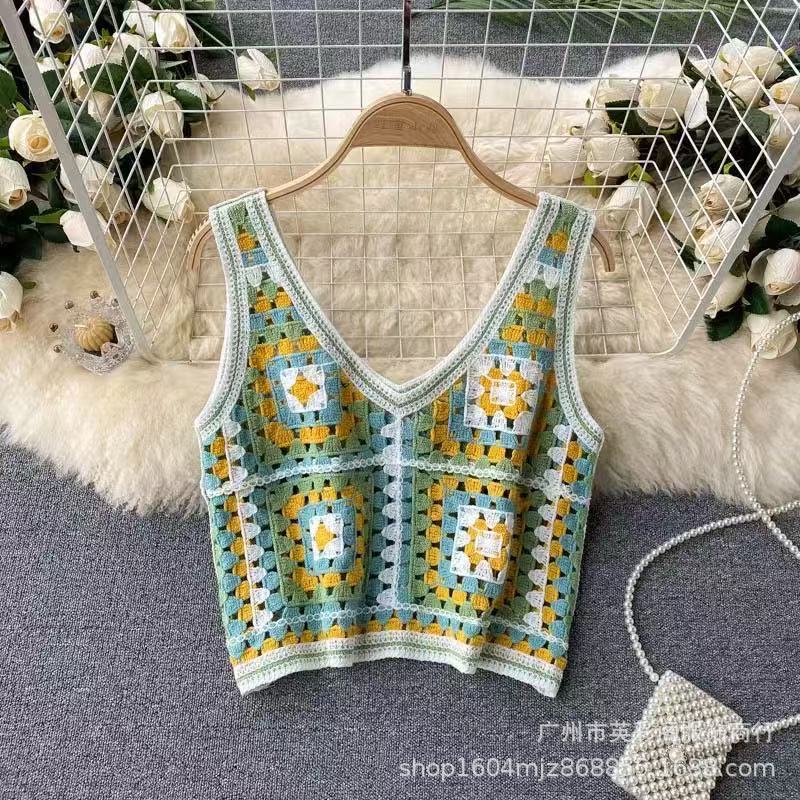 Retro ethnic vest