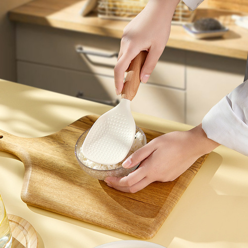 Non-stick rice scoop, vertical household rice serving spoon, rice cooker plastic large rice serving spoon, rice spatula