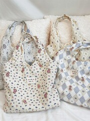 4613韓国の夏のエンボス式のかわいいキャンバスバッグ