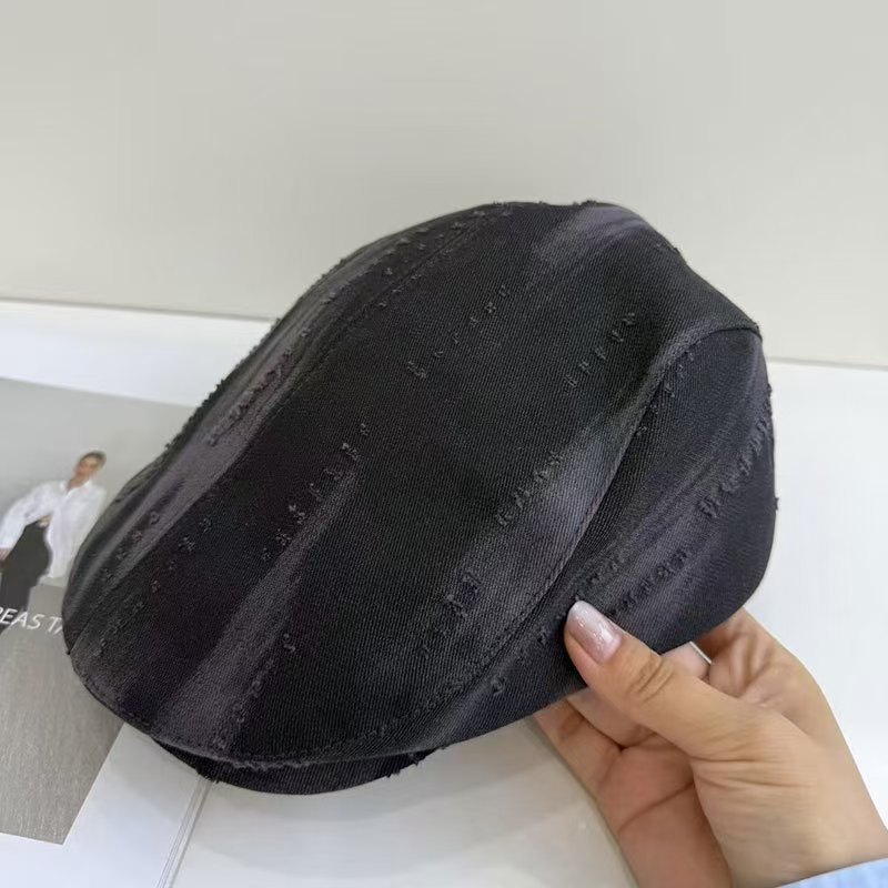 日系设计感前进帽女时尚秋冬画家帽子文艺复古街头贝雷报童帽男夏|undefined