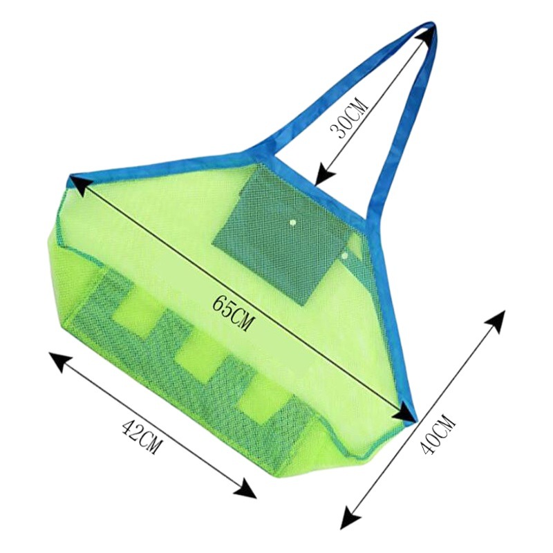 Bolsa de almacenamiento plegable para niños, bolsa de aseo de malla multicapa, bolsa de playa grande, bolsa de almacenamiento portátil para juguetes, disponible en stock