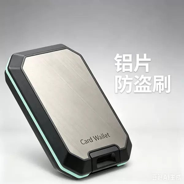 Portable aluminum case anti-skimming card and coin wallet