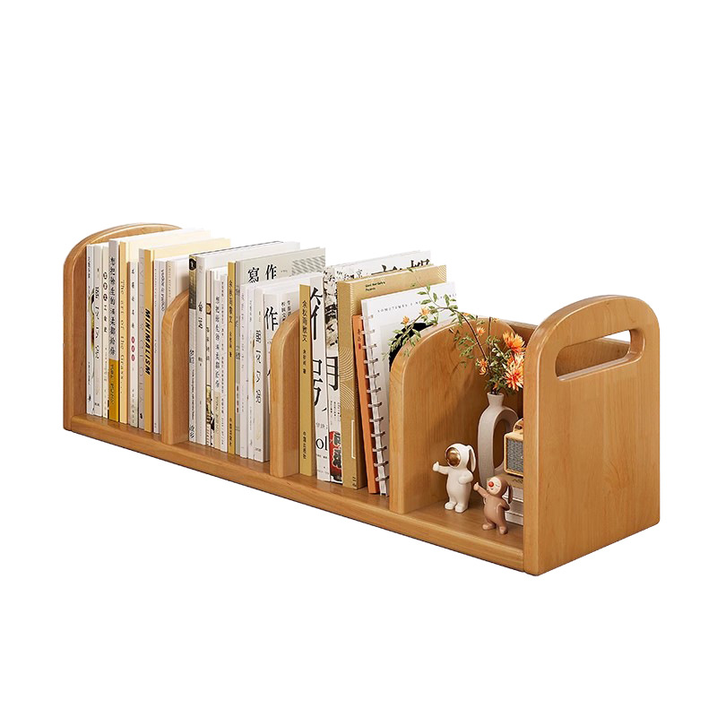 Estantería de escritorio de madera maciza de madera de goma Estante de pie para libros Escritorio de lectura para niños Ventana salediza de almacenamiento Libros alféizar de la ventana Librería para estudiantes