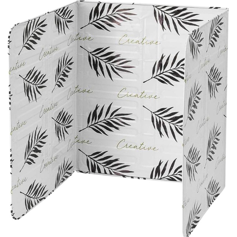 Cocina de alta temperatura de aislamiento de aceite deflector plegable papel de aluminio placa a prueba de aceite banco de cocina fácil de limpiar deflector a prueba de aceite