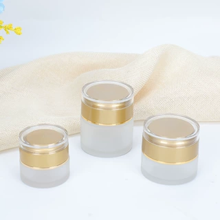 玻璃磨砂膏霜瓶制造30g化妆品包材50g粉底液眼霜面霜小样瓶订做