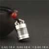 Серебристый (малый, с чёрным шнуром)