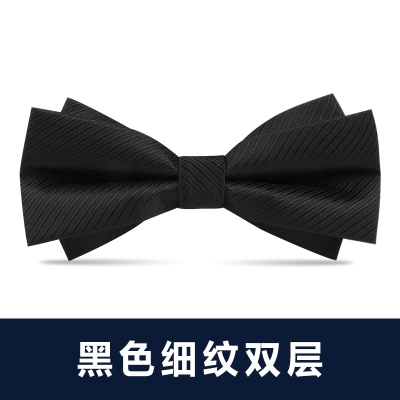 ↤↤↤트렌디한 블랙 파인 라인 나비넥타이