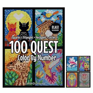 �羳�¿�100 QUEST Color by Numbers Book 100 QUEST ������ɫ��