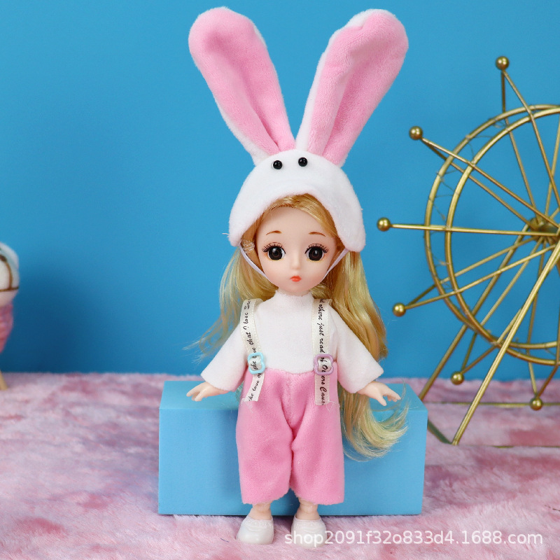 8 puntos 17cm pequeño traje de muñeca ropa se puede cambiar 13 conjunta linda princesa juguete regalo cumpleaños la muchacha