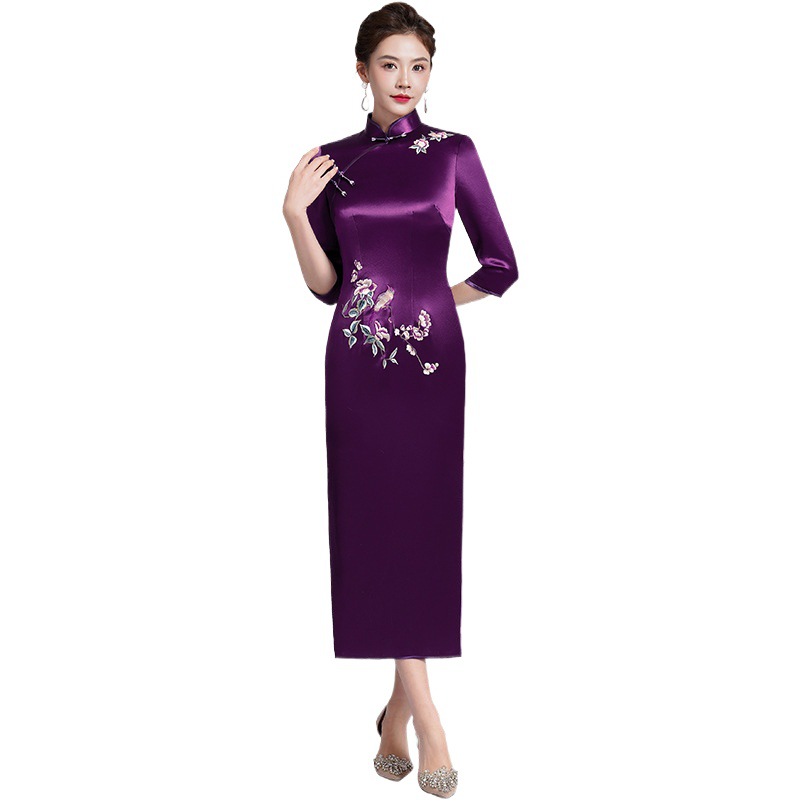Elegant Wedding Attire for Mother-In-Law, Suitable for Daily Wear, Wedding Dress, Mom's Cheongsam, Middle-Aged Wedding Wear, 2026 New Spring Collection