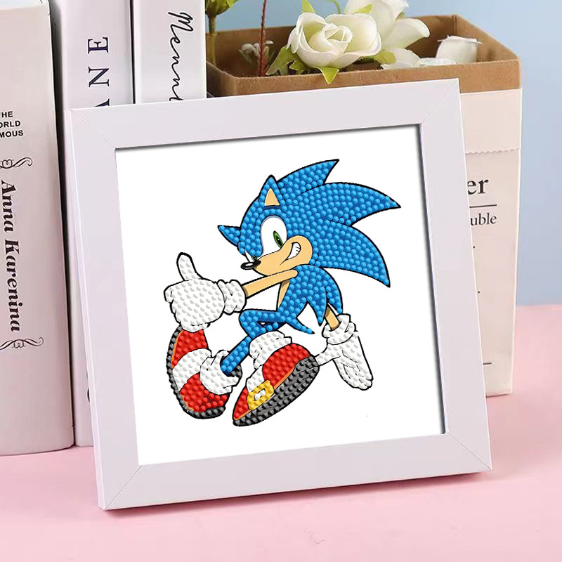 Diamante infantil DIY hecha a mano con material de marco paquete de dibujos animados Sanliou pegatinas de diamante regalo al por mayor pinturas de mampostería