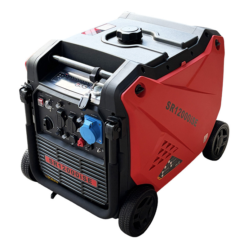 9kW gasoline generator 220V small outdoor portable low-noise inverter emergency backup with wheels