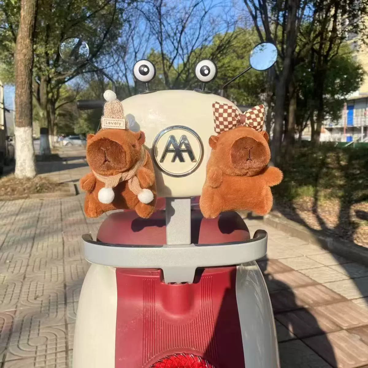 Может любить капибару кулон электромобиль Эмма багажник снаружи автомобиля кукольный украшения снаружи автомобиля