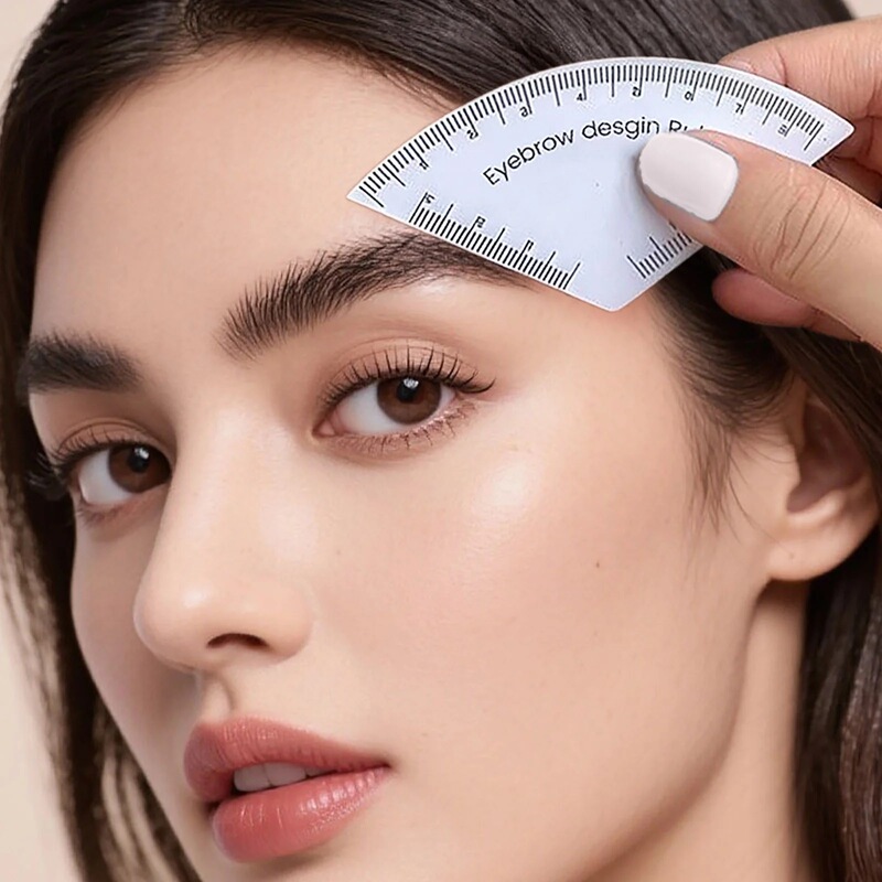 Eyebrow desgin ruler 快速画眉尺 新手快速设计眉形画眉辅助工具|undefined