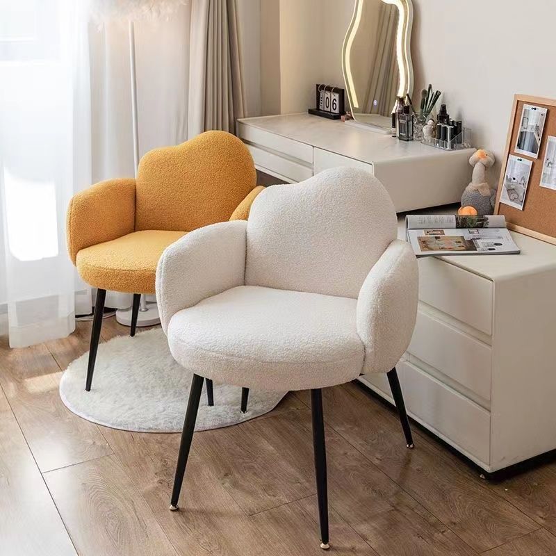silla de maquillaje simple silla de vestuario doméstica confortable silla de alta calidad silla de niña silla de tocador de varios colores