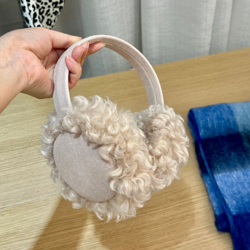 秋冬保暖耳罩韩国INS麂皮卷毛绒耳套防冻耳朵耳捂子耳暖耳包批发|undefined