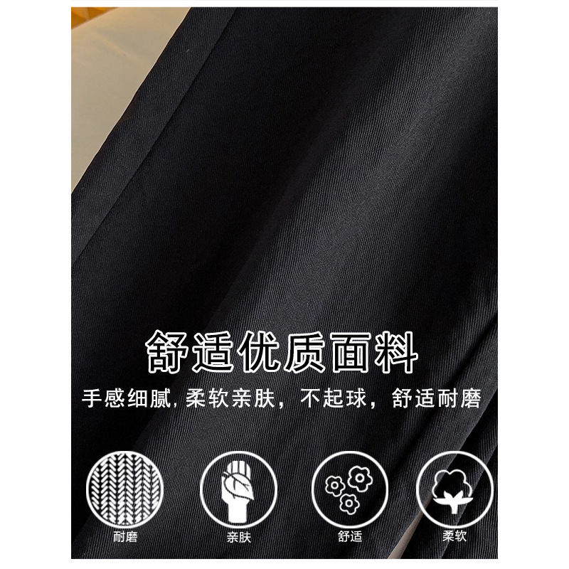 直筒牛仔裤女秋季2025新款简约宽松裤子时尚百搭高腰窄版阔腿裤子|undefined