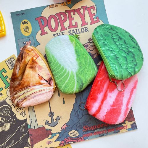 Cute Wallet Food Vegetable Plush Wallet Children's Money Bag Coin Key Holder Wallet LQB21