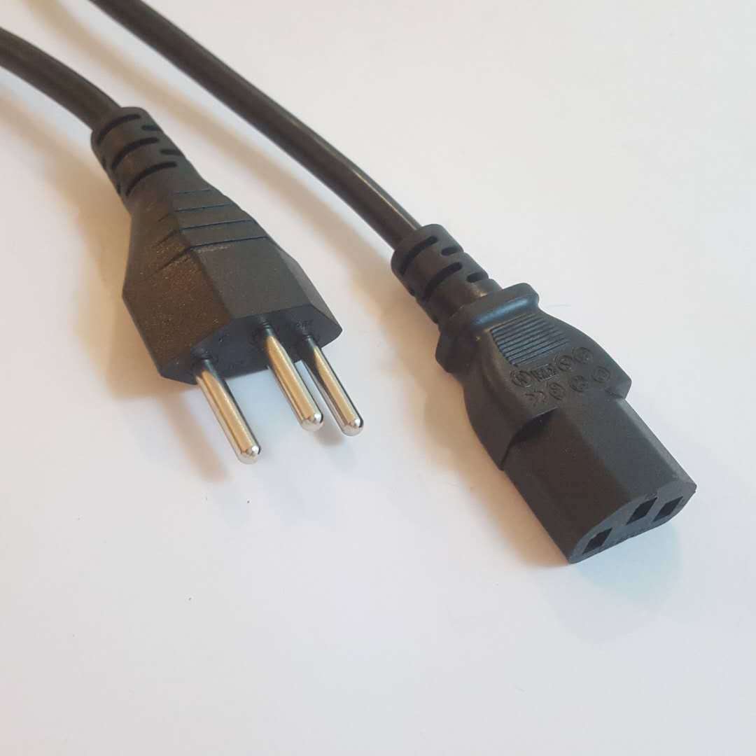 瑞士三插头带c13品字尾电源线AC电脑主机净化器家电适配器插头线