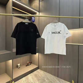 外贸新款夏季工厂直销男女同款纯棉短袖蒙家潮牌服装货源现货批发