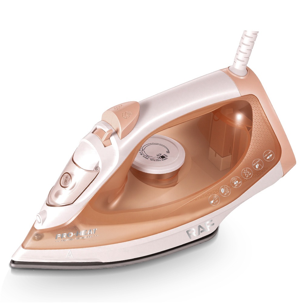 Plancha de Vapor Portátil 2200W con Suela Antiadherente para Hogar