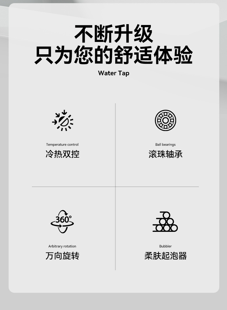 Thickened brass, durable, universal rotating cold and hot household kitchen sink, washbasin, two-in-one mechanical arm faucet Specification drawing