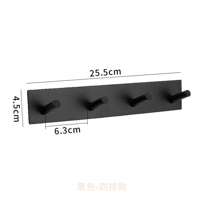 Móc xiên-bốn móc (đen)
