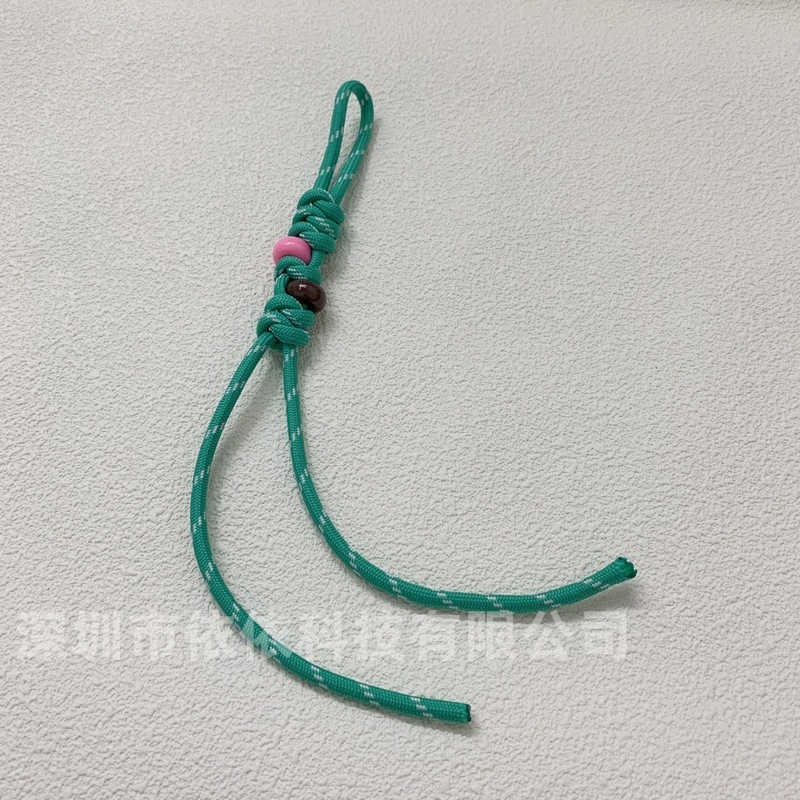 miu系彩色包包编绳挂件时尚车钥匙扣挂饰金刚结手工彩珠编织挂绳|undefined