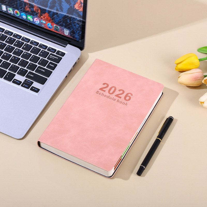 2026 nuevo calendario transfronterizo calendario inglés cuaderno de notas cuaderno de notas plan diario manual de eficiencia cuaderno