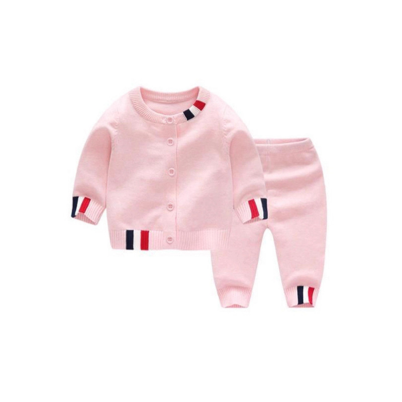 女宝宝毛衣套装针织衫打底衫套装婴儿衣服满月服套装纱衣A类童装