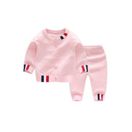 女宝宝毛衣套装针织衫打底衫套装婴儿衣服满月服套装纱衣A类童装