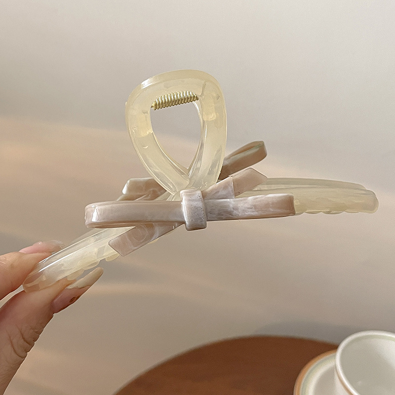 Gran pinza de pelo de alta calidad horquilla femenina ins Corea del Sur horquilla tocado de pelo de acrílico Placa de agarre de pelo clip de tiburón al por mayor