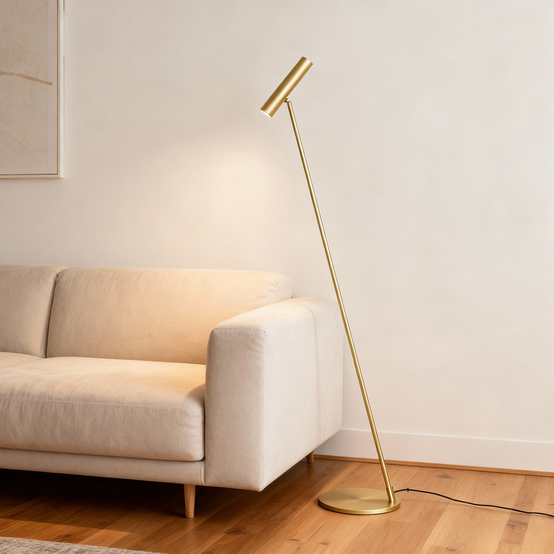 Nordic Living Room Study Sofa Side All-Copper Floor Lamp Modern Simple Creative Internet Celebrity Bedroom Decorative Floor Lamp Nordic Living Room Study Sofa Side All-Copper Floor Lamp Modern Simple Creative Internet Celebrity Bedroom Decorative Floor Lamp