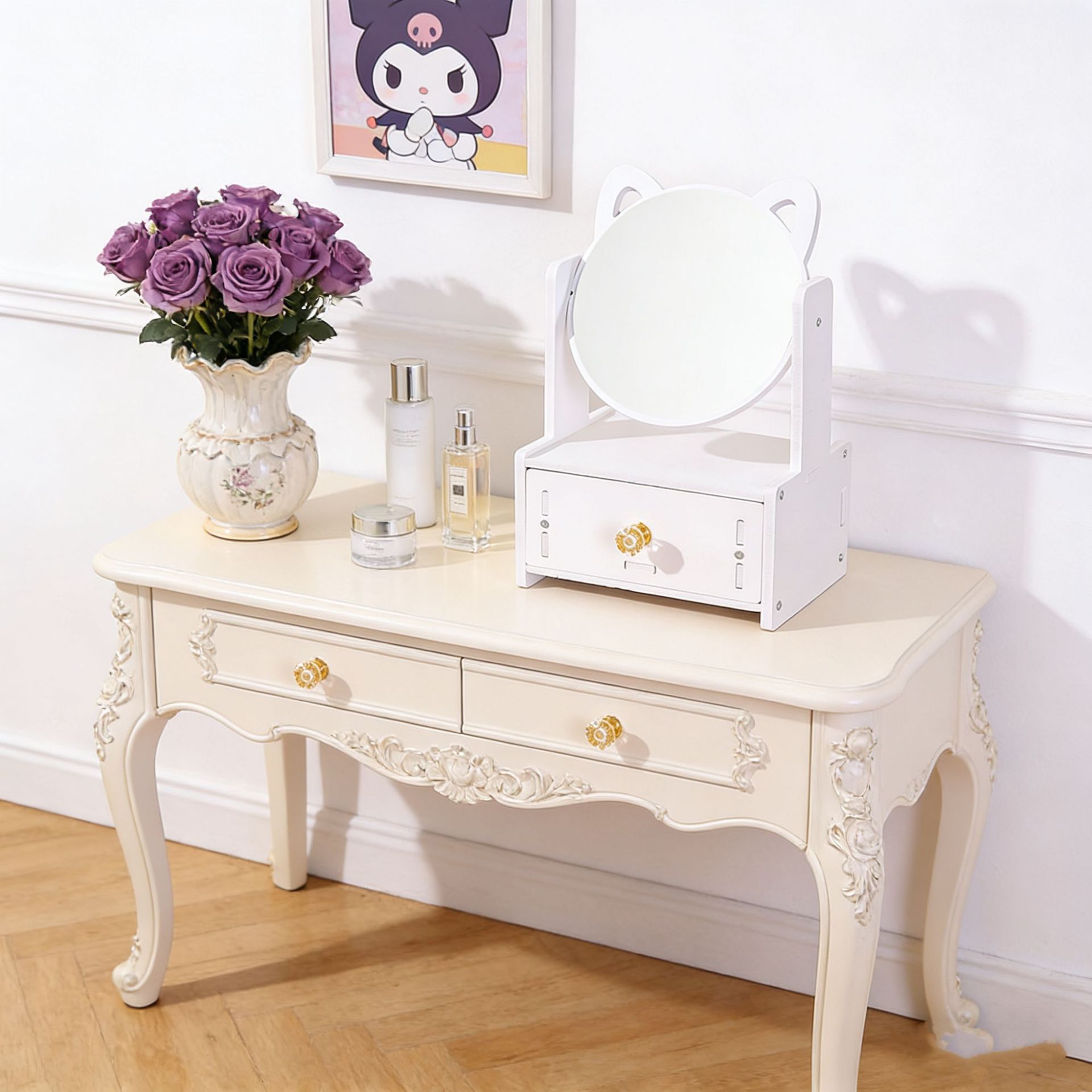 작은 단일 원형 거울