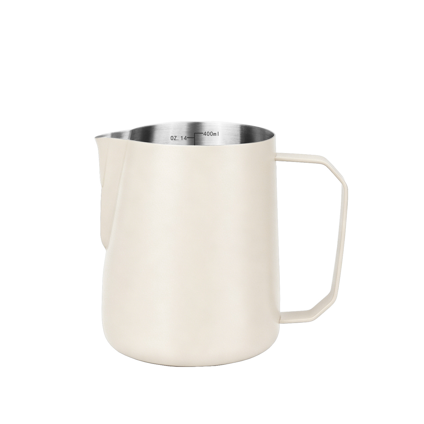 Jarra para Espumar Leche 400ml de Acero Inoxidable 304 con Pico Calabaza para Cafetería y Hogar image 11