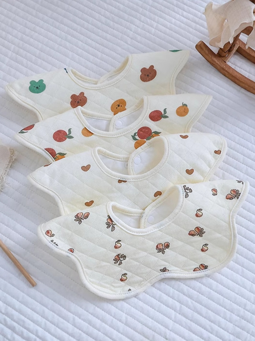 Waterproof children's gauze cotton eating bib for mother and baby…