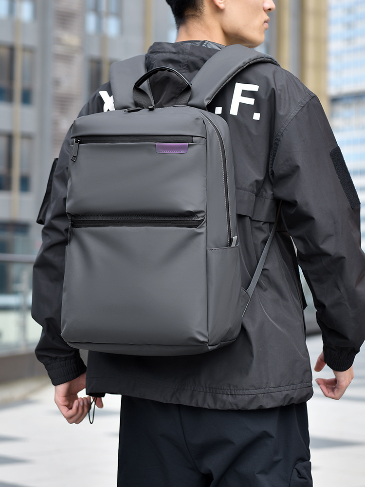 Mochila comercial simple de comercio exterior transfronterizo, bolsa de computadora multifuncional de gran capacidad, bolsa de viaje al aire libre para estudiantes universitarios.