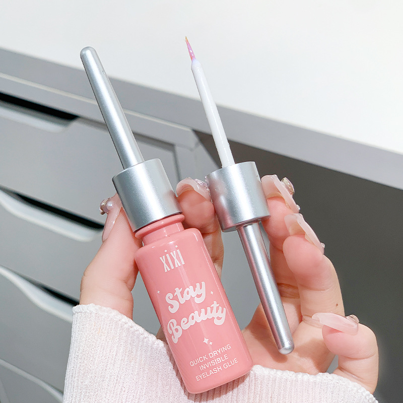 Xixi de secado rápido invisible pestañas postizas pegamento de larga duración suave no estimulante estilo transparente natural novato belleza maquillaje herramientas