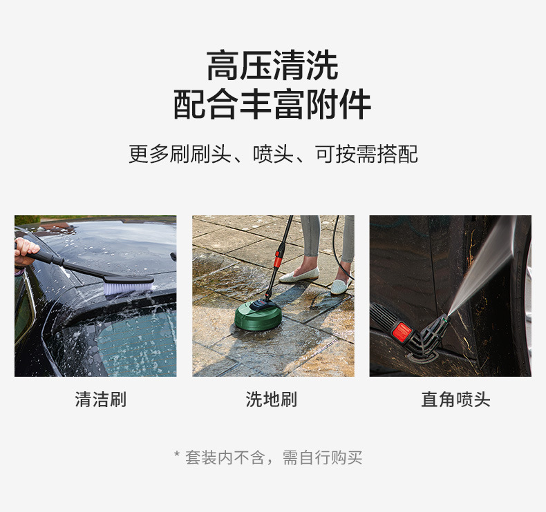 Bosch High-Pressure Cleaning Machine, Car Washing Machine, Household Self-Priming High-Power Water Gun, Garden Floor Washing Machine, Intelligent Pure Copper Water Pump