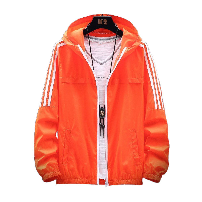 Ropa de protección solar de verano hombre chaqueta delgada estilo coreano moda guapo vestido de trabajo estudiante ropa de protección solar con capuchón transpirable ligera