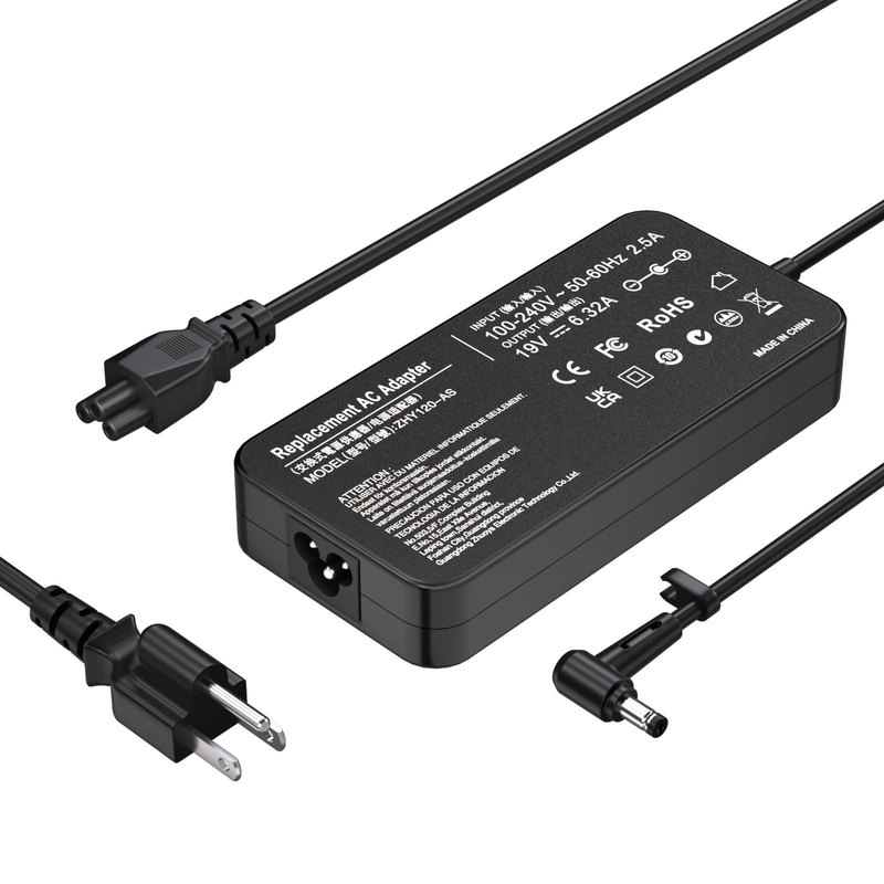 Suitable for Asus 120W Power Adapter Asus Flying Fortress 19V6.32A Laptop Charger Cable