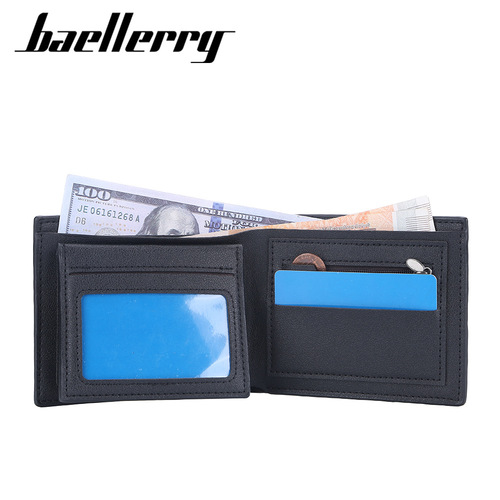 Baellerry factory direct sales retro men's short crocodile head wallet multi-card slot coin bag wholesale