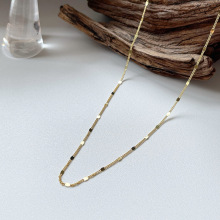 咔诗特S925纯银韩国韩版时尚细片链体搭配个性气质唯美项链项饰女