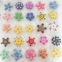 5 ビーズフィンガースピナー指学生スパイラル減圧おもちゃ卸売クリエイティブかわいい子供の漫画フィンガースピナー