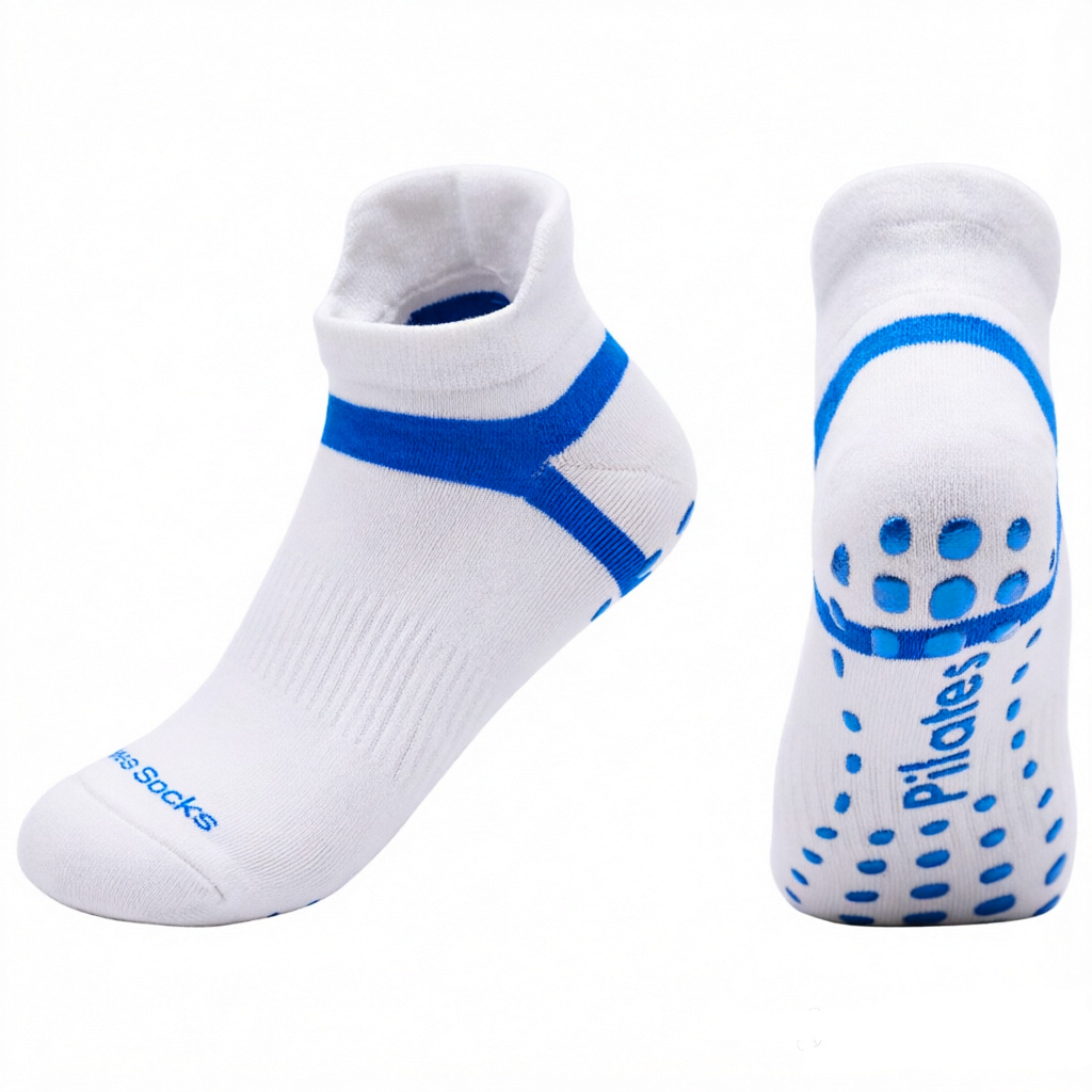 [Artículo de alta demanda] Calcetines de yoga antideslizantes para entrenamiento de Pilates en estudio profesional, de tela de rizo peinado, para hombres y mujeres image 14